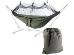 Semptec Hammock:2er-Set HĂ€ngematte Aus Fallschirmseide Mit Moskitonetz
