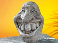 Royal Gardineer Figuren:Steingesicht "Smiley"