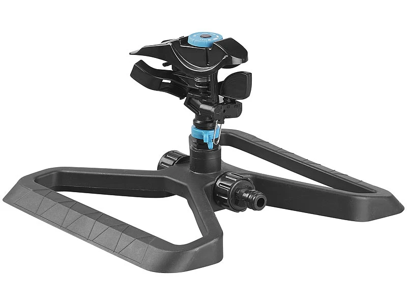 Royal Gardineer Rasensprenkler:Impuls-Rasensprenger Mit Standfuß, 360°, 314 M²