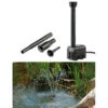 Royal Gardineer Teich Brunnen:Teichpumpe "Fontaine" Mit 4 Wasserspiel-Aufsätzen, 230 Volt