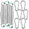 Semptec Zugfeder:3er-Set Schwingfedern Für Hängesessel & -matte, 6 Karabiner, Bis 120kg