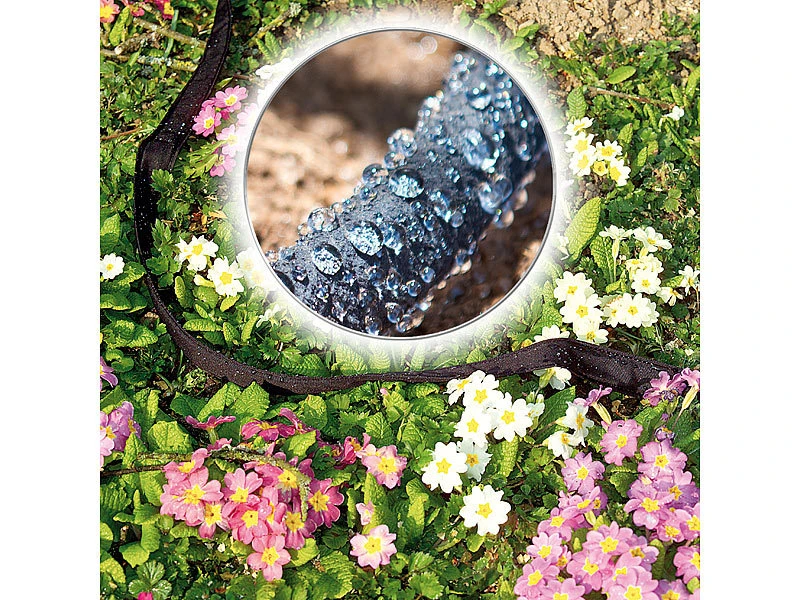 Royal Gardineer Wasserschlauch:Flacher Perlschlauch, Schnellanschluss-Kupplungen, Stopp-Ventil, 7,5 M â Bild 3