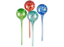 Royal Gardineer Wasserkugel:4er-Set Gießfrei-Bewässerungs-Kugeln Aus Glas, Bunt, Ø 8,5 Cm