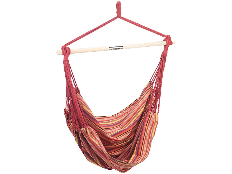 Semptec Hängesitz:Hängesessel Mit Querstrebe, Belastbar Bis 120 Kg, 100 X 130 Cm – Bild 3