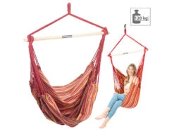 Semptec HĂ€ngesitz:HĂ€ngesessel Mit Querstrebe, Belastbar Bis 120 Kg, 100 X 130 Cm