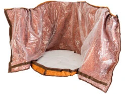 Royal Gardineer Thermo Pflanzenschutz:XL-Thermo-Topfschutz Für Pflanzen, 70 X 65 Cm, Mit Drainage, Braun