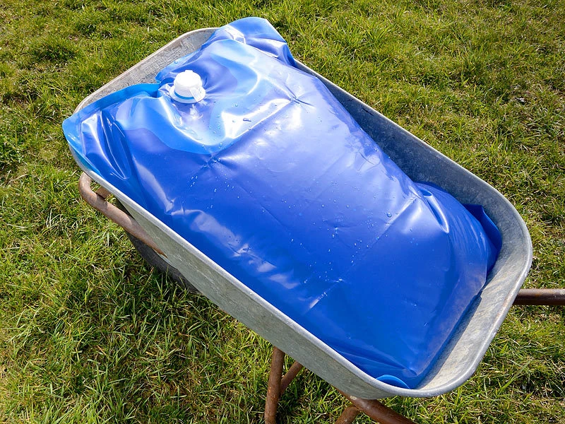 AGT Wassersack:Wasserbehälter Für Die Schubkarre, 80 Liter – Bild 4