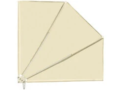 Royal Gardineer Balkonfächer:Balkon-Sichtschutz-Fächer, 160 X 140 Cm, Beige