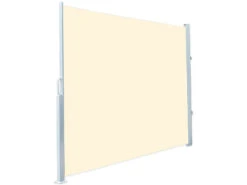 Royal Gardineer Balkon Sichtschutz:Seitenmarkise 120 X 200 Cm, Für Garten, Balkon Und Terrasse, Beige