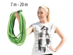 Royal Gardineer Flexischlauch:Dehnbarer Gartenschlauch PRO.V2, 7 Bis 20 M