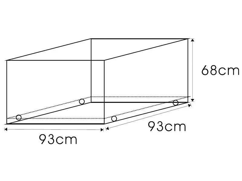 Royal Gardineer Gartenmöbel Abdeckung:Abdeck-Gewebeplane Für Lounge-Gartensessel, 93 X 68 X 93 Cm, 110 G/m² – Bild 4