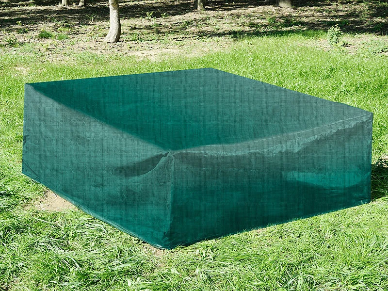 Royal Gardineer Gartentischabdeckung:Gewebe-Abdeckplane Für Rechteckigen Tisch, 200 X 70 X 160 Cm – Bild 2