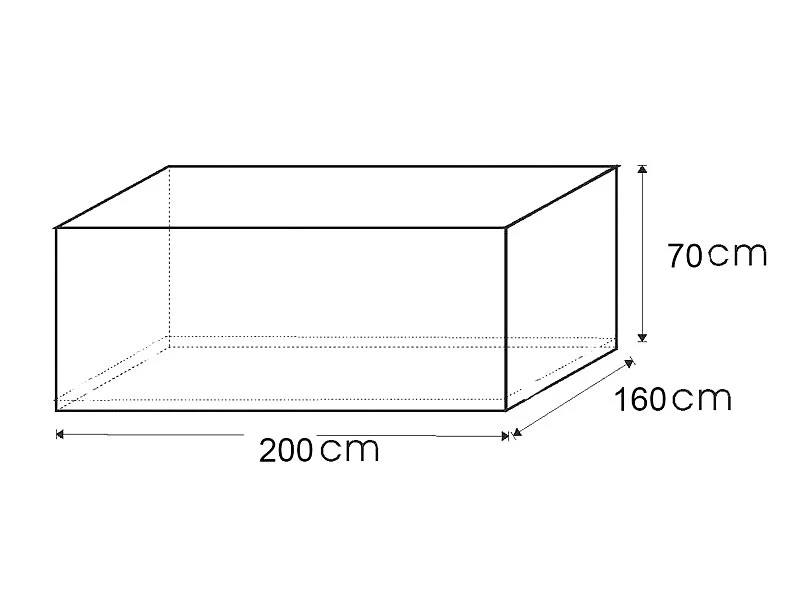 Royal Gardineer Gartentischabdeckung:Gewebe-Abdeckplane Für Rechteckigen Tisch, 200 X 70 X 160 Cm – Bild 4