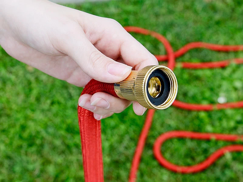 Royal Gardineer Flexschlauch:Dehnbarer Profi-Gartenschlauch PRO.V5 Mit Alu-Anschlüssen, 10 - 30 M – Bild 5