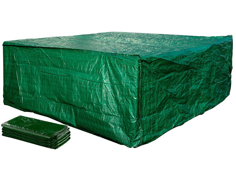 Royal Gardineer Abdeckung Gartenmöbel:Gewebe-Abdeckplane Für Komplette Garten-Sitz-Garnitur, XL, 150 G/m²