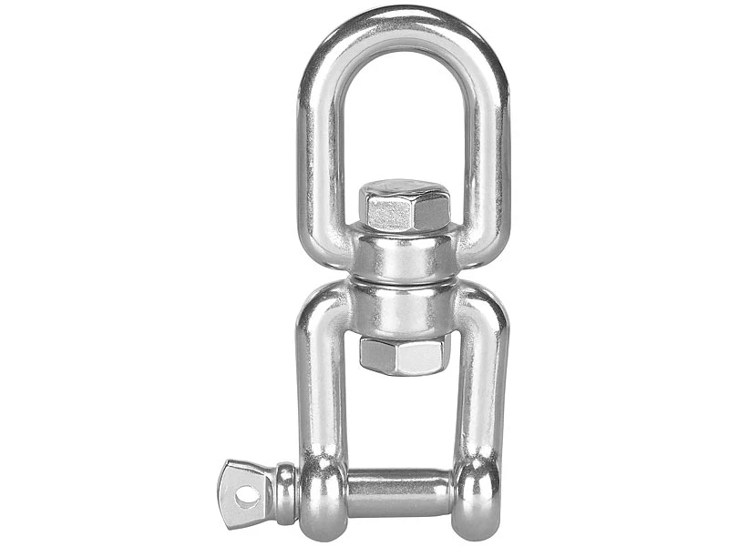 Semptec Wirbel:Drehwirbel Für Hängesessel, Aus Rostfreiem Edelstahl, Bis 500 Kg – Bild 2