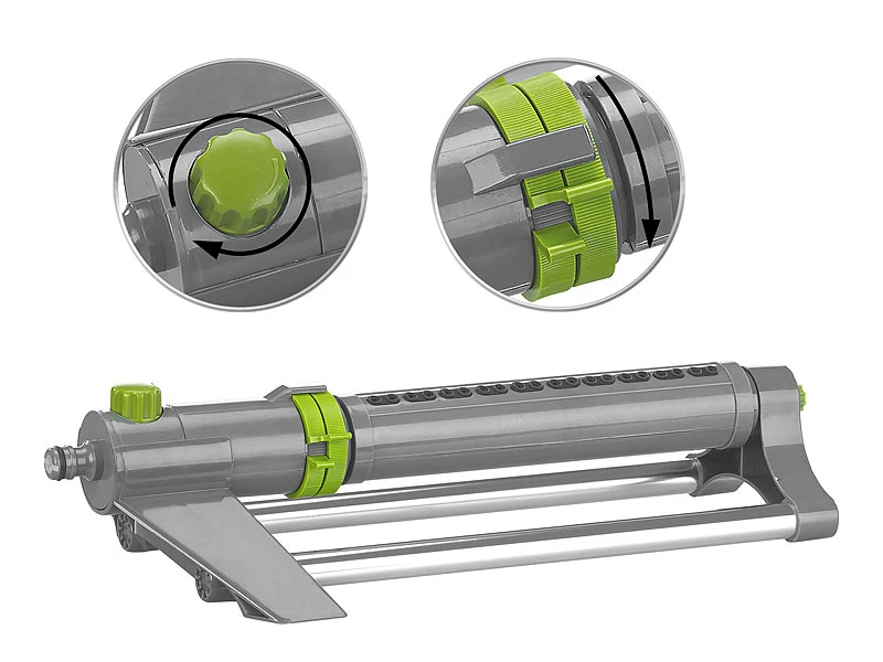 Royal Gardineer Rechteckregner:Oszillierender Viereckregner Mit Schmutzsieb, Bis 300 M² Bei 4 Bar – Bild 2