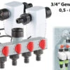 Royal Gardineer Automatische Wasseruhr:Elektronisch Gesteuertes Magnet-Ventil Im 2er-Set Mit 4-Wege-Verteiler