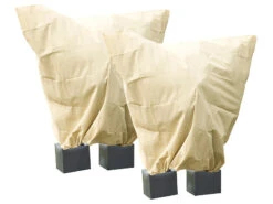 Royal Gardineer Winterschutzhaube:2er-Set XXL-Pflanzenabdeckungen Als Winterschutz, 240x200 Cm, 100 G/m²