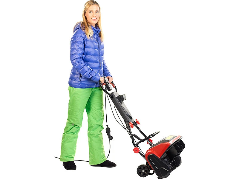 AGT Hand-Schneefräse:Elektrische Schneefräse, LED-Beleuchtung, 1.300 W (Versandrückläufer) – Bild 2