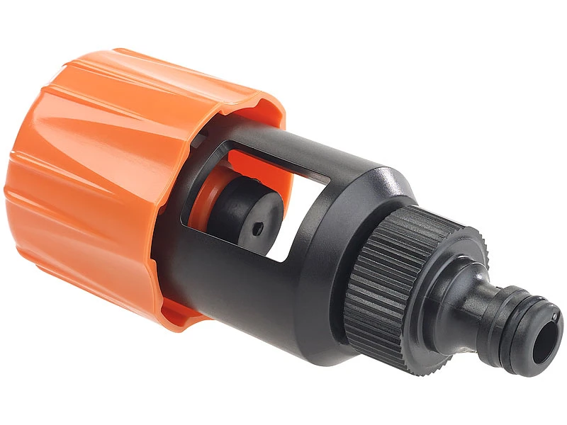 Royal Gardineer Wasserhahn Aufsatz:2er-Set Universal-Wasserhahn-Adapter Zum Anschluss Von Gartenschlauch â Bild 4