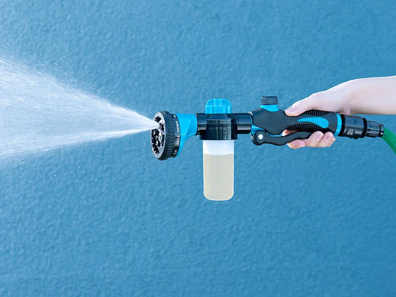 Royal Gardineer Düngerbrause:Gartenbrause Mit Tank Für Dünger Und Putzmittel, 100 Ml, 10 Sprühmodi – Bild 12