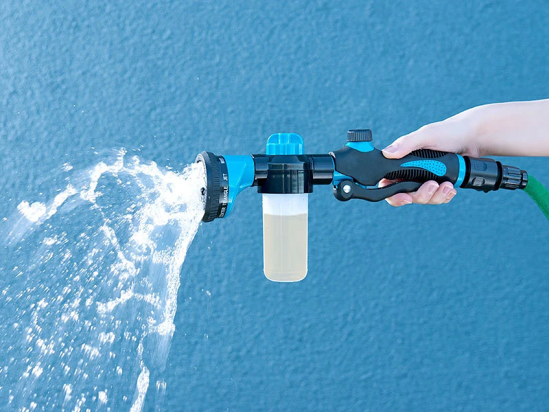 Royal Gardineer Düngerbrause:Gartenbrause Mit Tank Für Dünger Und Putzmittel, 100 Ml, 10 Sprühmodi – Bild 5