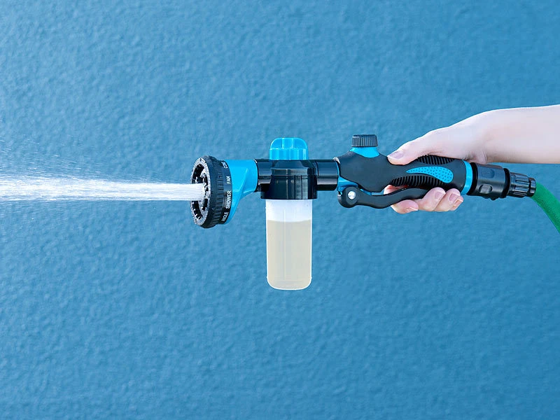 Royal Gardineer Düngerbrause:Gartenbrause Mit Tank Für Dünger Und Putzmittel, 100 Ml, 10 Sprühmodi – Bild 9