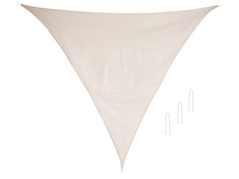 Royal Gardineer Sonnensegel Für Balkon:Sonnensegel Für Terrasse Und Garten, Dreieckig, 3 X 3 X 4,25 M, Taupe – Bild 2