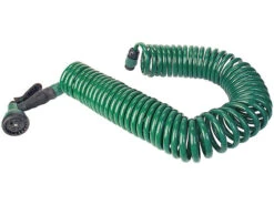 PEARL Spiralschlauch:Gartenschlauch In Spiralform Mit 15m Länge