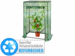 Royal Gardineer Tomaten-Folien-Gewächshaus, Aufrollbare Tür, Versandrückläufer