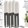Royal Gardineer Gießanzeiger:4in1-Pflanzensensor SUN-141 Mit Bluetooth Und App-Kontrolle, 4er-Set