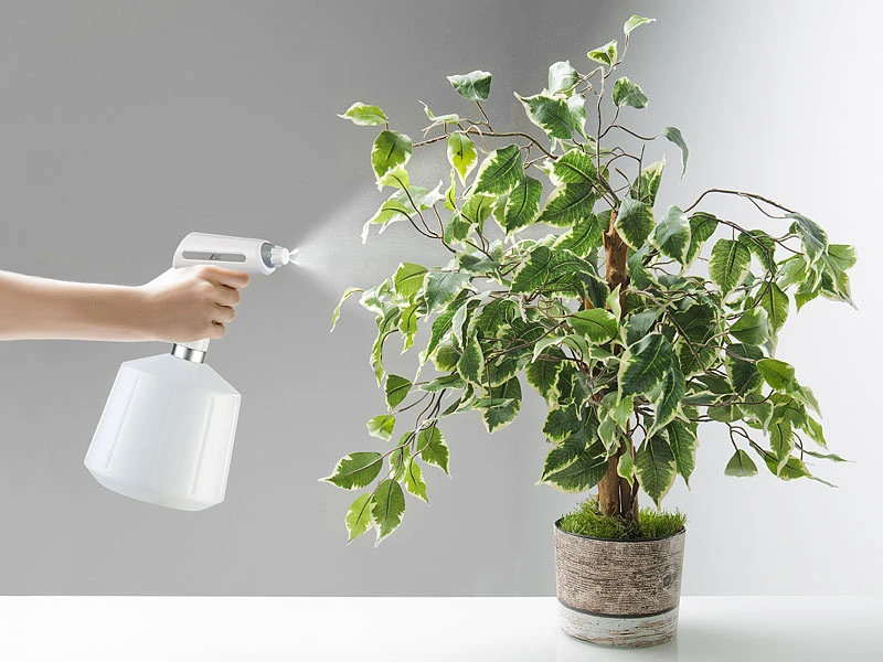 AGT Akku Sprühflasche:2er-Set Akku-Pump-Drucksprüher Mit Einstell-Düse, Je 1,5 Liter – Bild 5