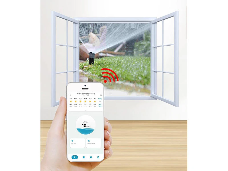 Royal Gardineer ZigBee Gartenbewässerung:Zigbee-Bewässerungscomputer Mit Ventil Zur App-& Sprach-Steuerung – Bild 8