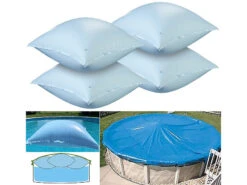 Infactory Poolkissen:4er-Set Aufblasbare Luftkissen Mit Ösen Für Pool-Abdeckplanen