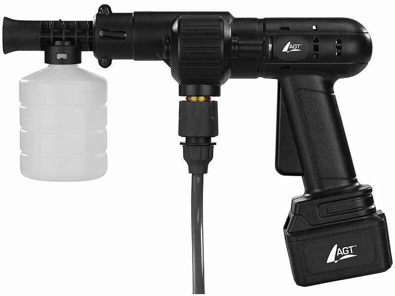 AGT Akku Hochdruckreiniger:Mobiler Akku-Druckreiniger Mit Schaumdüse, 30bar, 33W, 1.500mAh, 22V – Bild 9