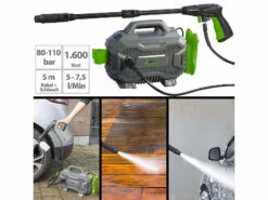 AGT Professional Druckreiniger:Hochdruckreiniger Mit Multi-Lanze, 110 Bar, 1.600 Watt, IPX5