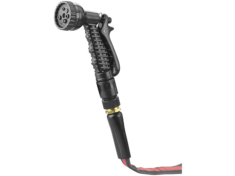 Royal Gardineer Textilschlauch:UV-bestĂ€ndiger Textil-Gartenschlauch Mit Brause, 2 Strahlarten, 10 M â Bild 4