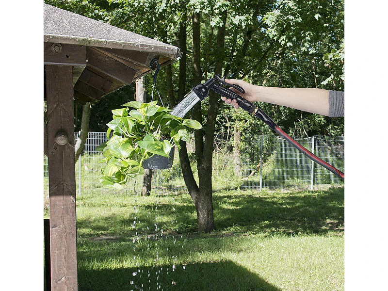 Royal Gardineer Textilschlauch:UV-bestĂ€ndiger Textil-Gartenschlauch Mit Brause, 2 Strahlarten, 10 M â Bild 3