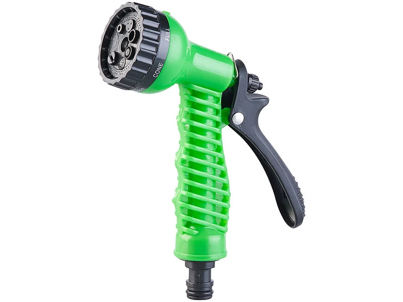 Royal Gardineer Schlauch:Dehnbarer Gartenschlauch PRO.V3 Mit Brause Und Wandhalter, 5-15 M – Bild 2