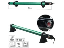 Royal Gardineer Frostwächter:Elektrische Stabheizung Für Gewächshäuser, 90 Watt, 71 Cm, IP44