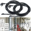 Royal Gardineer Heizungsschlauch:2er-Set Frostschutzkabel Mit Thermostat, 4 M Heizkabel, 60 Watt, IPX7